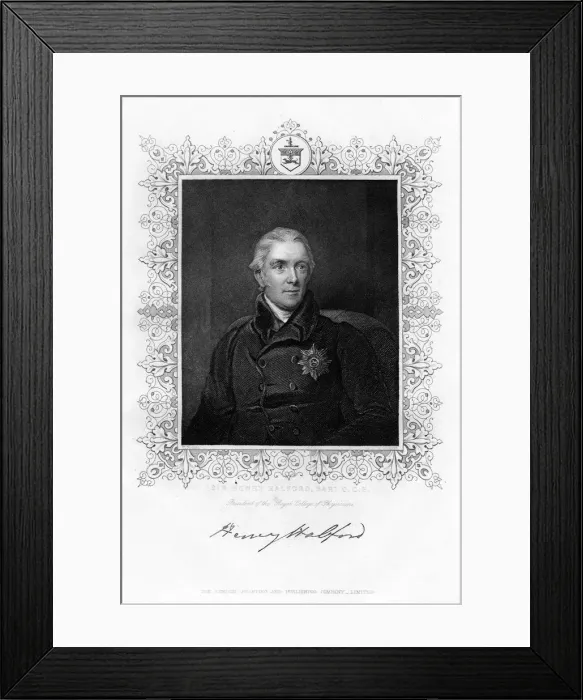 Framed Print : Sir Henry Halford, British physician, 19th century. Artist: J Cochran Framed Print : Sir Henry Halford, British physician, 19th century. Artist: J Cochran