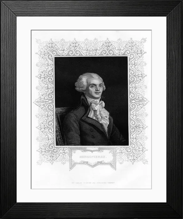 Framed Print : Maximilien Robespierre, one of the leaders of the French Revolution, 19th century. Artist: W H Moll Framed Print : Maximilien Robespierre, one of the leaders of the French Revolution, 19th century. Artist: W H Moll
