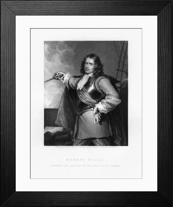 Framed Print : Robert Blake, English admiral, (1836). Artist: Cochran Framed Print : Robert Blake, English admiral, (1836). Artist: Cochran