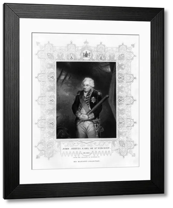 Framed Print : John Jervis, 1st Earl of St Vincent, Admiral in the Royal Navy, 19th century. Artist: H Robinson Framed Print : John Jervis, 1st Earl of St Vincent, Admiral in the Royal Navy, 19th century. Artist: H Robinson