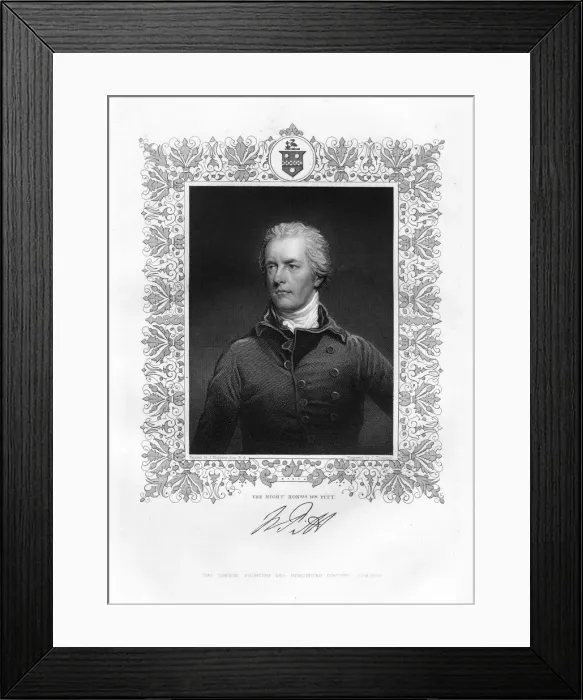 Framed Print : William Pitt, the Younger, British politician and Prime Minister, 19th century. Artist: J Thomson Framed Print : William Pitt, the Younger, British politician and Prime Minister, 19th century. Artist: J Thomson
