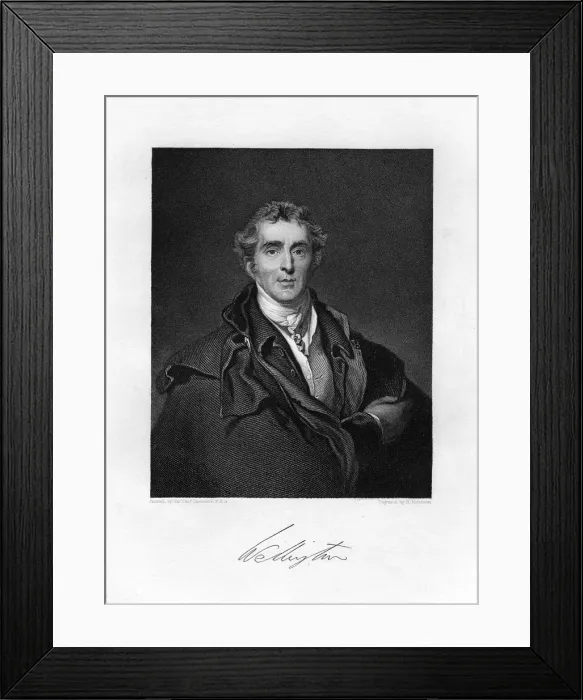 Framed Print : Arthur Wellesley, 1st Duke of Wellington, British soldier and statesman, 19th century. Artist: H Robinson Framed Print : Arthur Wellesley, 1st Duke of Wellington, British soldier and statesman, 19th century. Artist: H Robinson