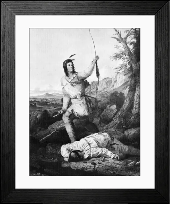 Framed Print : Death Whoop, 1868. Artist: Seth Eastman Framed Print : Death Whoop, 1868. Artist: Seth Eastman