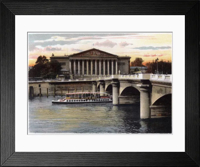 Framed Print : La Chambre des Deputes and the Pont de la Concorde, Paris, c1900 Framed Print : La Chambre des Deputes and the Pont de la Concorde, Paris, c1900
