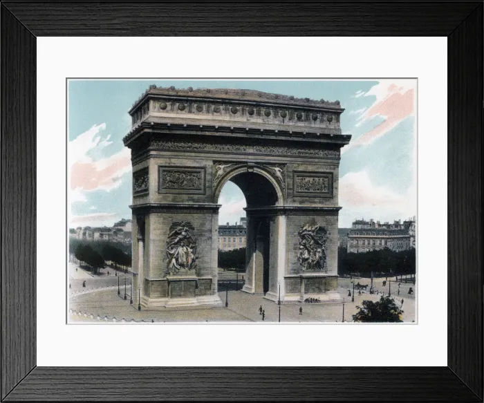 Framed Print : Arc de Triomphe, Paris, c1900 Framed Print : Arc de Triomphe, Paris, c1900