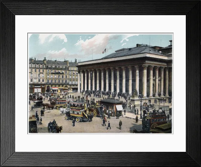 Framed Print : La Bourse, Paris, c1900 Framed Print : La Bourse, Paris, c1900