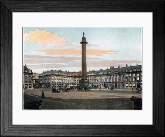Framed Print : La Colonne Vendome, Paris, c1900