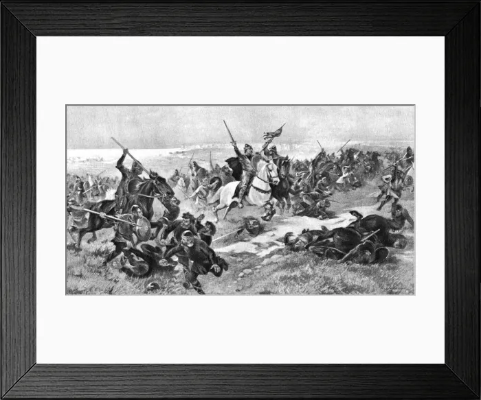 Framed Print : The Battle of Hastings, 14 October 1066, (1910) Framed Print : The Battle of Hastings, 14 October 1066, (1910)