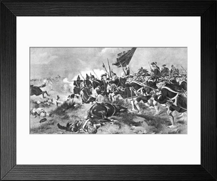 Framed Print : The Battle of Dettingen, 16 June 1743, (1910) Framed Print : The Battle of Dettingen, 16 June 1743, (1910)