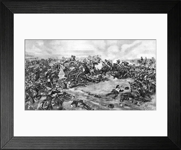 Framed Print : The Battle of Waterloo, fought on 18 June 1815, (1910) Framed Print : The Battle of Waterloo, fought on 18 June 1815, (1910)