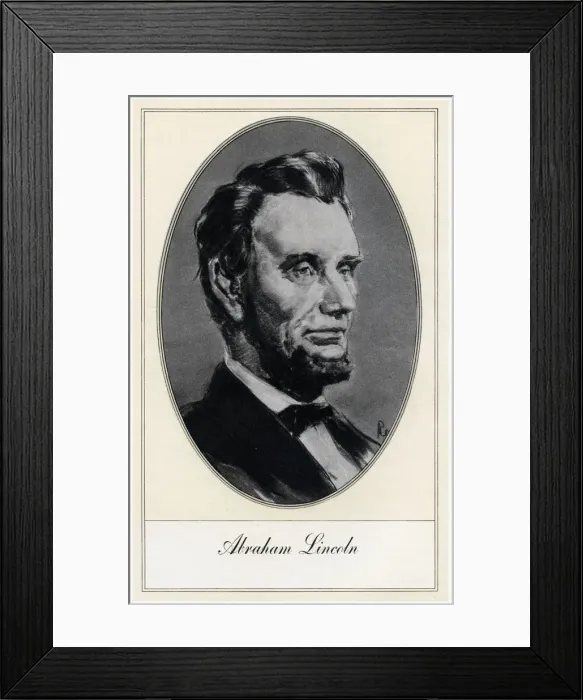 Framed Print : Abraham Lincoln, 16th President of the United States, (early 20th century). Artist: Gordon Ross Framed Print : Abraham Lincoln, 16th President of the United States, (early 20th century). Artist: Gordon Ross