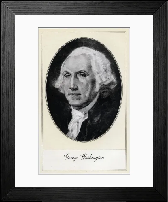 Framed Print : George Washington, the first President of the United States, (early 20th century). Artist: Gordon Ross Framed Print : George Washington, the first President of the United States, (early 20th century). Artist: Gordon Ross