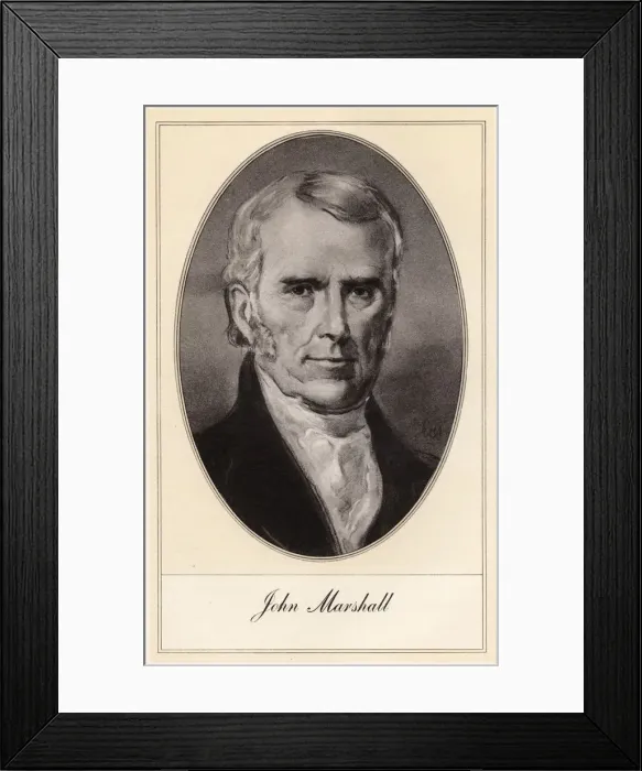 Framed Print : John Marshall, American statesman and jurist, (early 20th century). Artist: Gordon Ross Framed Print : John Marshall, American statesman and jurist, (early 20th century). Artist: Gordon Ross