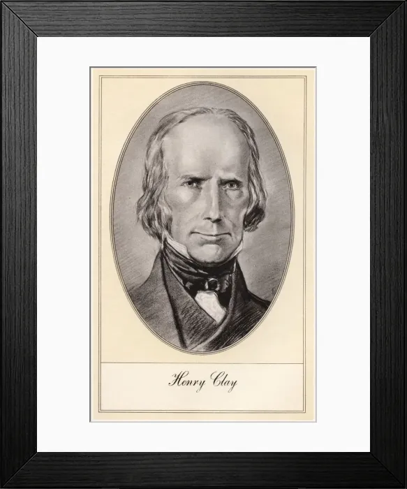 Framed Print : Henry Clay, leading American statesman and orator, (early 20th century). Artist: Gordon Ross Framed Print : Henry Clay, leading American statesman and orator, (early 20th century). Artist: Gordon Ross