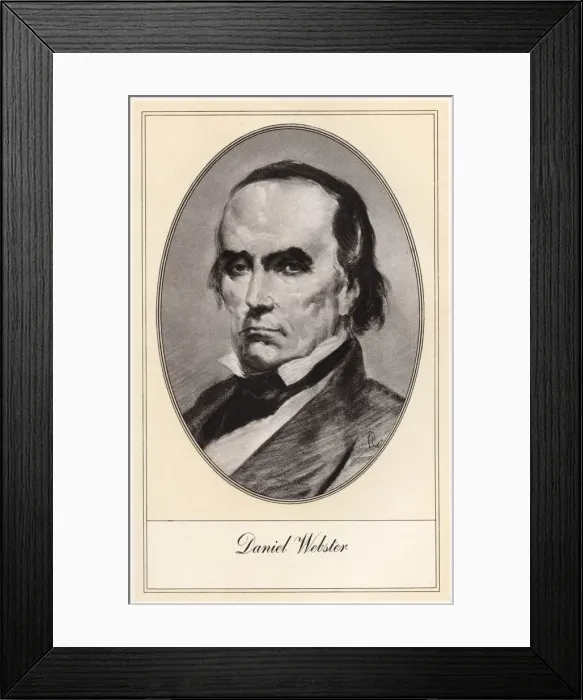 Framed Print : Daniel Webster, American statesman, (early 20th century). Artist: Gordon Ross Framed Print : Daniel Webster, American statesman, (early 20th century). Artist: Gordon Ross