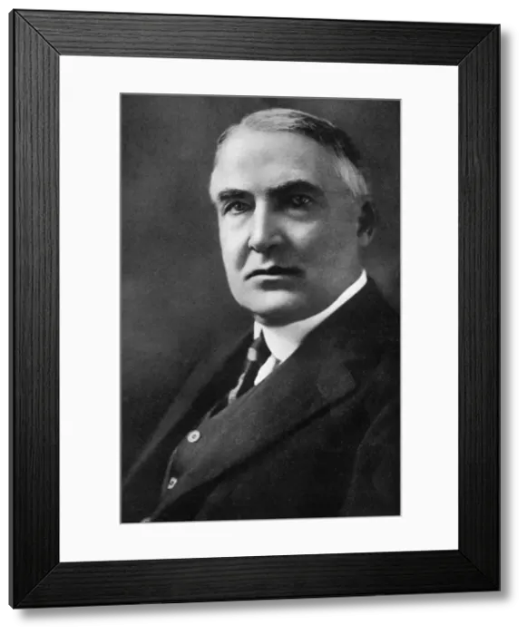 Framed Print : Warren G Harding, 29th President of the United States, (1933) Framed Print : Warren G Harding, 29th President of the United States, (1933)