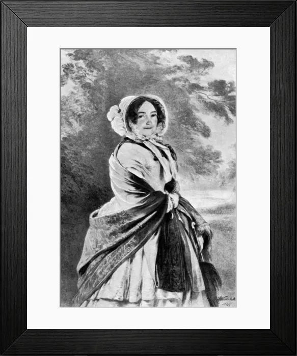 Framed Print : Queen Victorias mother, (1901). Artist: Franz Xaver Winterhalter Framed Print : Queen Victorias mother, (1901). Artist: Franz Xaver Winterhalter