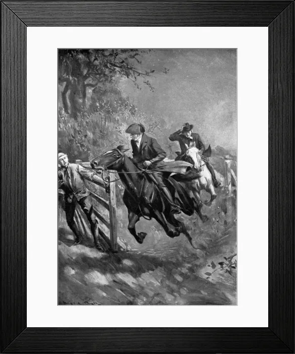Framed Print : How they brought the news of the Queen Victorias accession, June 20th, 1837, 1901. Artist: Alec Ball Framed Print : How they brought the news of the Queen Victorias accession, June 20th, 1837, 1901. Artist: Alec Ball
