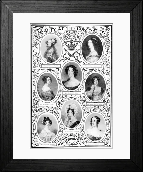 Framed Print : Beauty at the Coronation, 1837, (1901) Framed Print : Beauty at the Coronation, 1837, (1901)