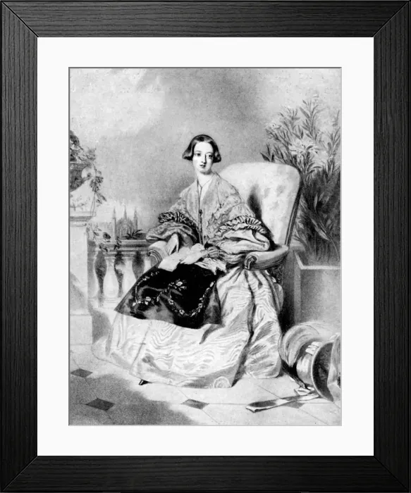 Framed Print : Queen Victoria, 1838. Artist: Alfred Chalon Framed Print : Queen Victoria, 1838. Artist: Alfred Chalon