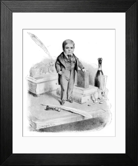 Framed Print : General Tom Thumb, c1840s Framed Print : General Tom Thumb, c1840s