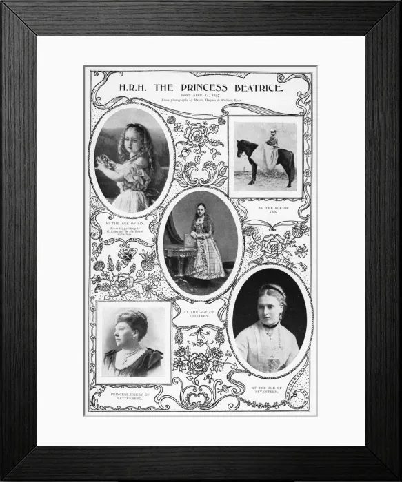 Framed Print : The Princess Beatrice, youngest child of Queen Victoria, 1901. Artist: Hughes & Mullins Framed Print : The Princess Beatrice, youngest child of Queen Victoria, 1901. Artist: Hughes & Mullins