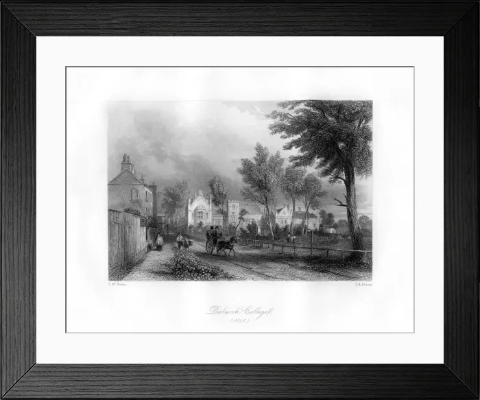 Framed Print : Dulwich College, Dulwich, south-east London, 1846. Artist: TA Prior Framed Print : Dulwich College, Dulwich, south-east London, 1846. Artist: TA Prior
