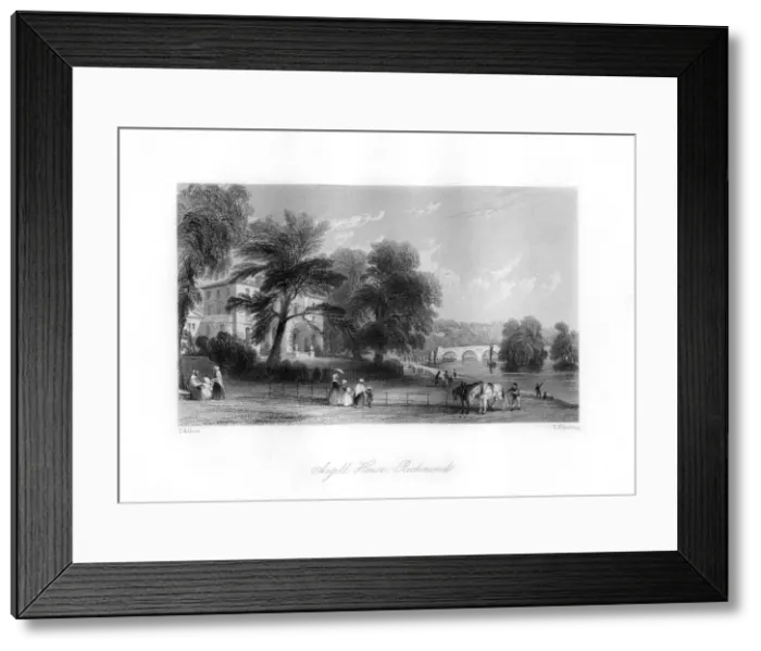 Framed Print : Asgill House, Richmond upon Thames, 19th century. Artist: T Fleming Framed Print : Asgill House, Richmond upon Thames, 19th century. Artist: T Fleming