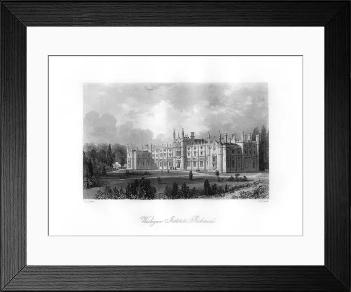 Framed Print : Wesleyan Institute, Richmond, 19th century. Artist: Henry Adlard Framed Print : Wesleyan Institute, Richmond, 19th century. Artist: Henry Adlard