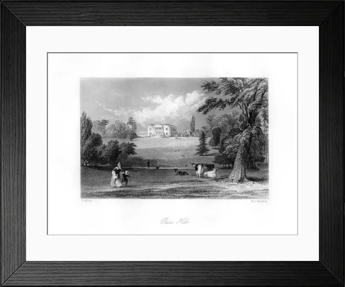 Framed Print : Pains Hill, Surrey, 19th century. Artist: MJ Starling Framed Print : Pains Hill, Surrey, 19th century. Artist: MJ Starling