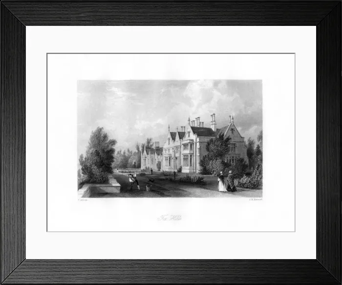 Framed Print : Fox Hills, Surrey, c1840s. Artist: J H Kernot Framed Print : Fox Hills, Surrey, c1840s. Artist: J H Kernot