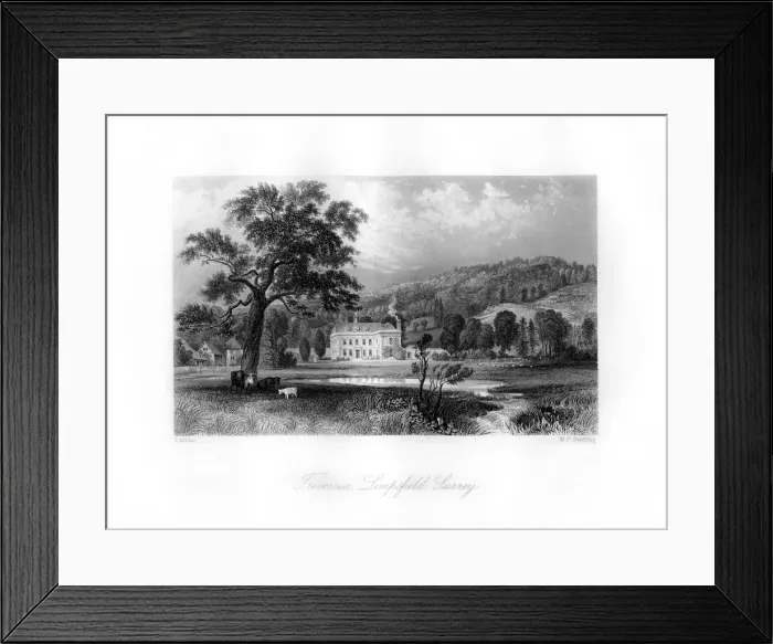 Framed Print : Trevereux, Limpsfield, Surrey, 19th century. Artist: MJ Starling Framed Print : Trevereux, Limpsfield, Surrey, 19th century. Artist: MJ Starling