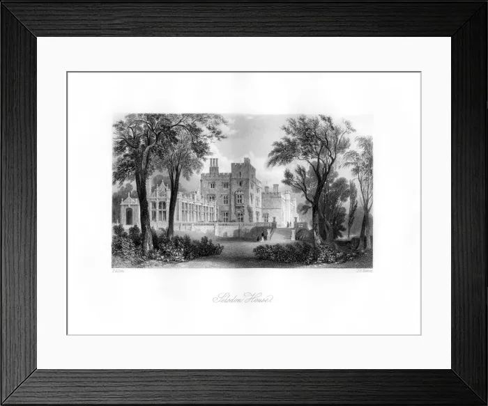 Framed Print : Selsdon House, 19th century. Artist: J H Kernot Framed Print : Selsdon House, 19th century. Artist: J H Kernot