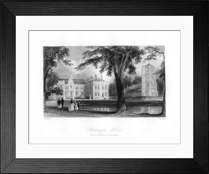 Framed Print : Beddington Park, 19th century. Artist: Flemming Framed Print : Beddington Park, 19th century. Artist: Flemming