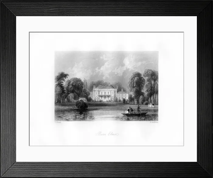 Framed Print : Barn Elms, Richmond upon Thames, 19th century. Artist: H Griffiths Framed Print : Barn Elms, Richmond upon Thames, 19th century. Artist: H Griffiths