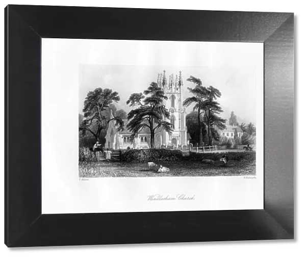 Windlesham Church, Surrey, 19th century. Artist: E Radclyffe