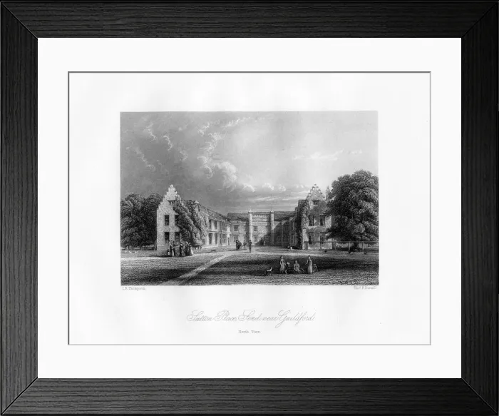Framed Print : Sutton Place, near Guildford, Surrey, 19th century. Artist: Thomas F Darmill Framed Print : Sutton Place, near Guildford, Surrey, 19th century. Artist: Thomas F Darmill