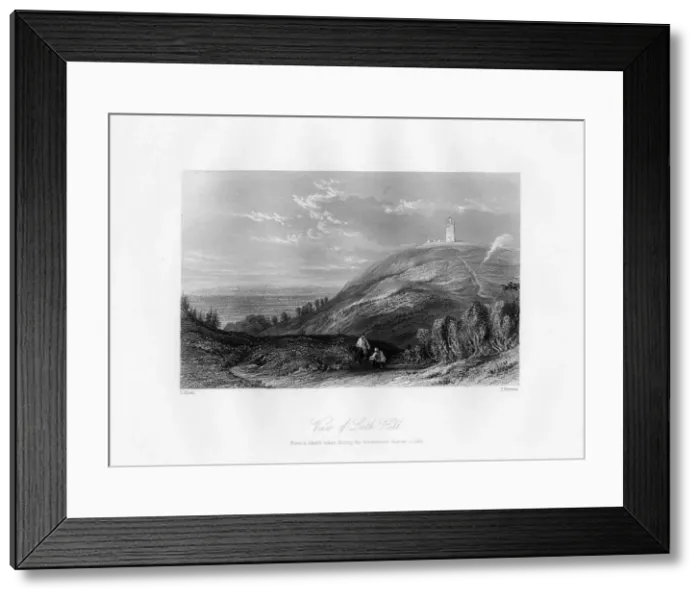 Framed Print : View of Leith Hill, c1844. Artist: T Fleming Framed Print : View of Leith Hill, c1844. Artist: T Fleming