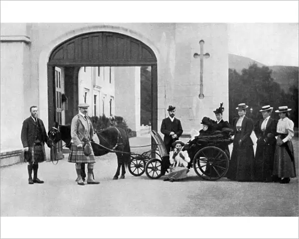 The Czars visit to Balmoral, 1896. Artist: W&D Downey