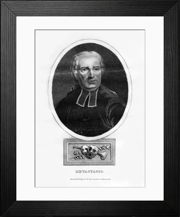 Framed Print : Metastasio, Italian poet, (1816). Artist: R Page Framed Print : Metastasio, Italian poet, (1816). Artist: R Page