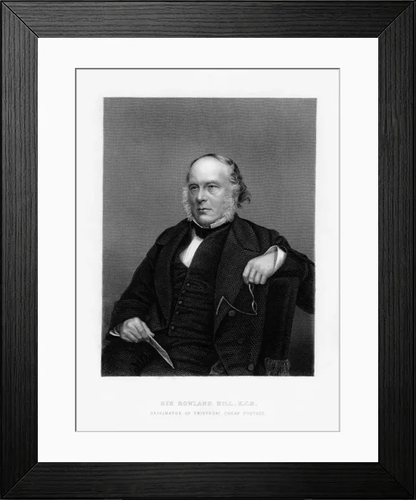 Framed Print : Sir Rowland Hill, British teacher, pamphleteer and creator of penny postage, 19th century Framed Print : Sir Rowland Hill, British teacher, pamphleteer and creator of penny postage, 19th century