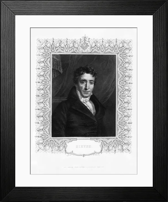 Framed Print : Emmanuel Joseph Sieyes, French clergyman and statesman, 19th century. Artist: WH Mote
