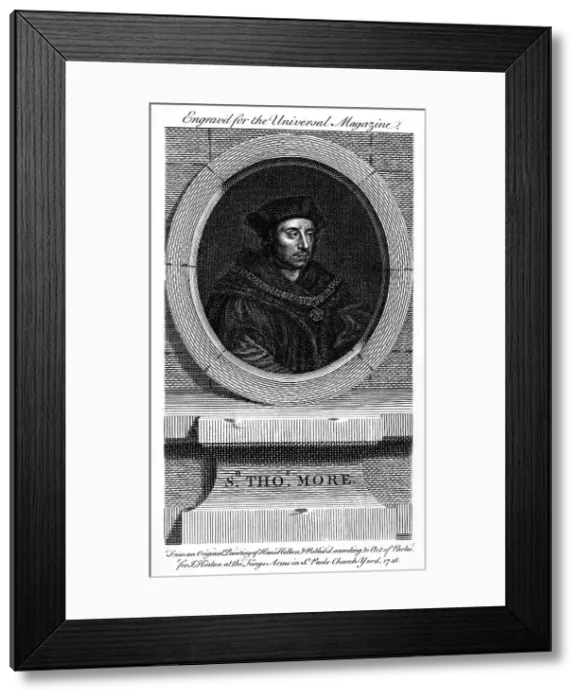 Framed Print : Sir Thomas More, Catholic English lawyer, writer, and politician, (1748) Framed Print : Sir Thomas More, Catholic English lawyer, writer, and politician, (1748)