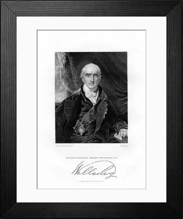 Framed Print : Richard Colley Wesley, later Wellesley, 1st Marquess Wellesley, 1829. Artist: G Adcook
