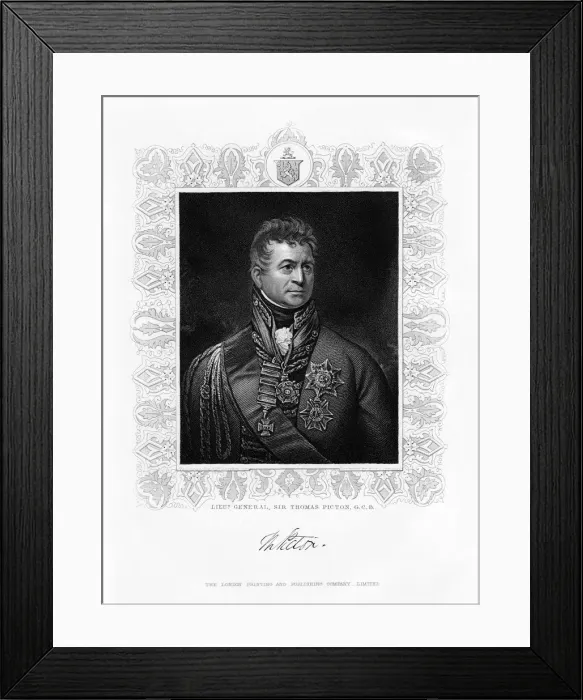 Framed Print : Sir Thomas Picton, British military leader, 19th century Framed Print : Sir Thomas Picton, British military leader, 19th century