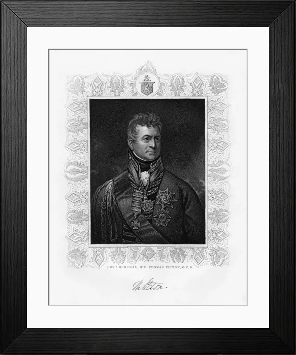 Framed Print : Sir Thomas Picton, British military leader, 19th century Framed Print : Sir Thomas Picton, British military leader, 19th century