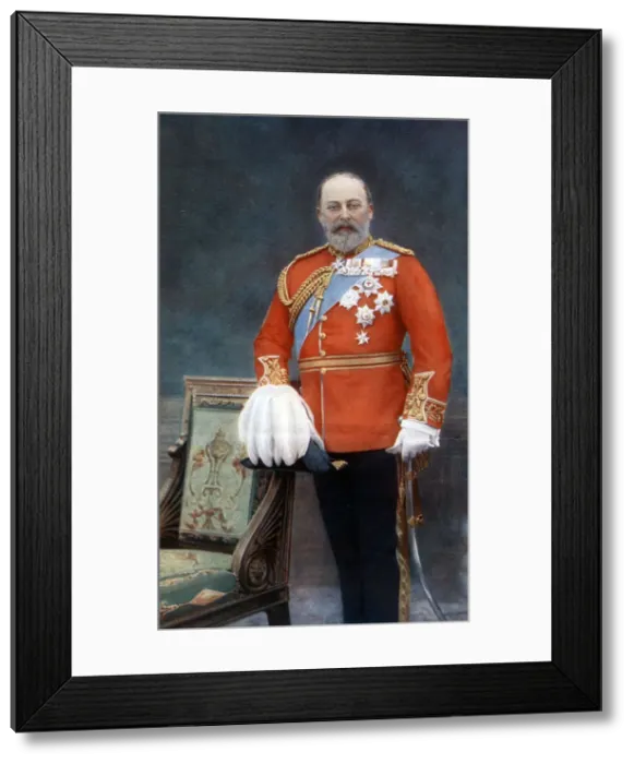 Framed Print : King Edward VII, early 20th century. Artist: W&D Downey Framed Print : King Edward VII, early 20th century. Artist: W&D Downey