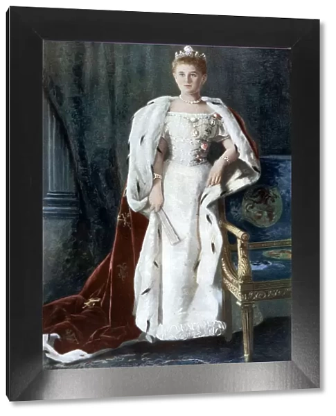 Queen Wilhelmina of the Netherlands, early 20th century. Artist: Kaineke