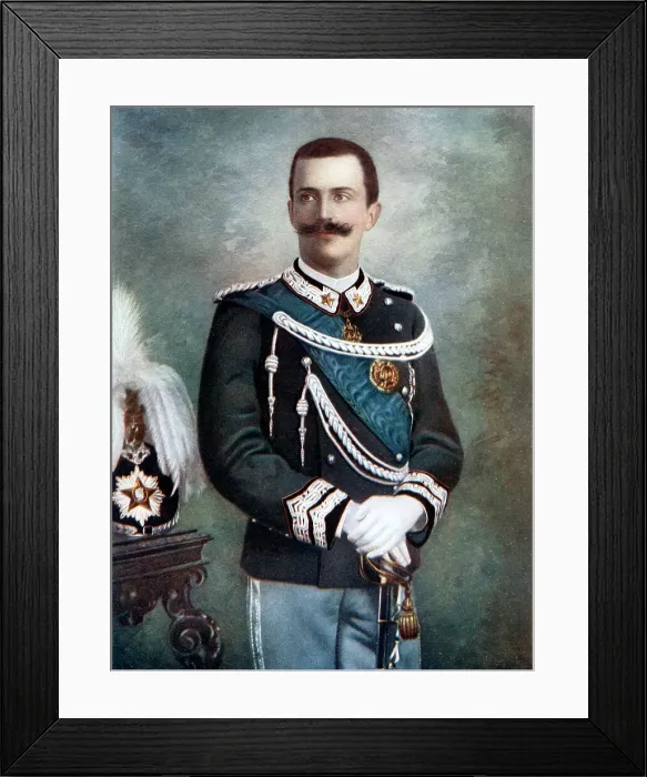 Framed Print : Victor Emmanuel III, King of Italy, late 19th-early 20th century. Artist: Giacomo Brogi Framed Print : Victor Emmanuel III, King of Italy, late 19th-early 20th century. Artist: Giacomo Brogi