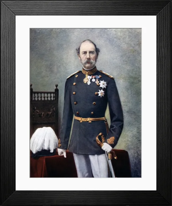 Framed Print : King Christian IX of Denmark, late 19th-early 20th century Framed Print : King Christian IX of Denmark, late 19th-early 20th century
